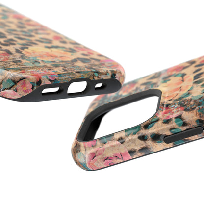 Rustic Floral Leopard - MagSafe iPhone Series Case