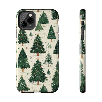 Festive Christmas Tree Forest Pattern – iPhone Series Case