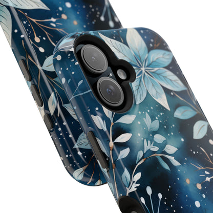 Midnight Frost Botanical – MagSafe iPhone Case