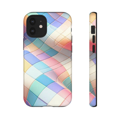 Pastel Prism Plaid iPhone Case