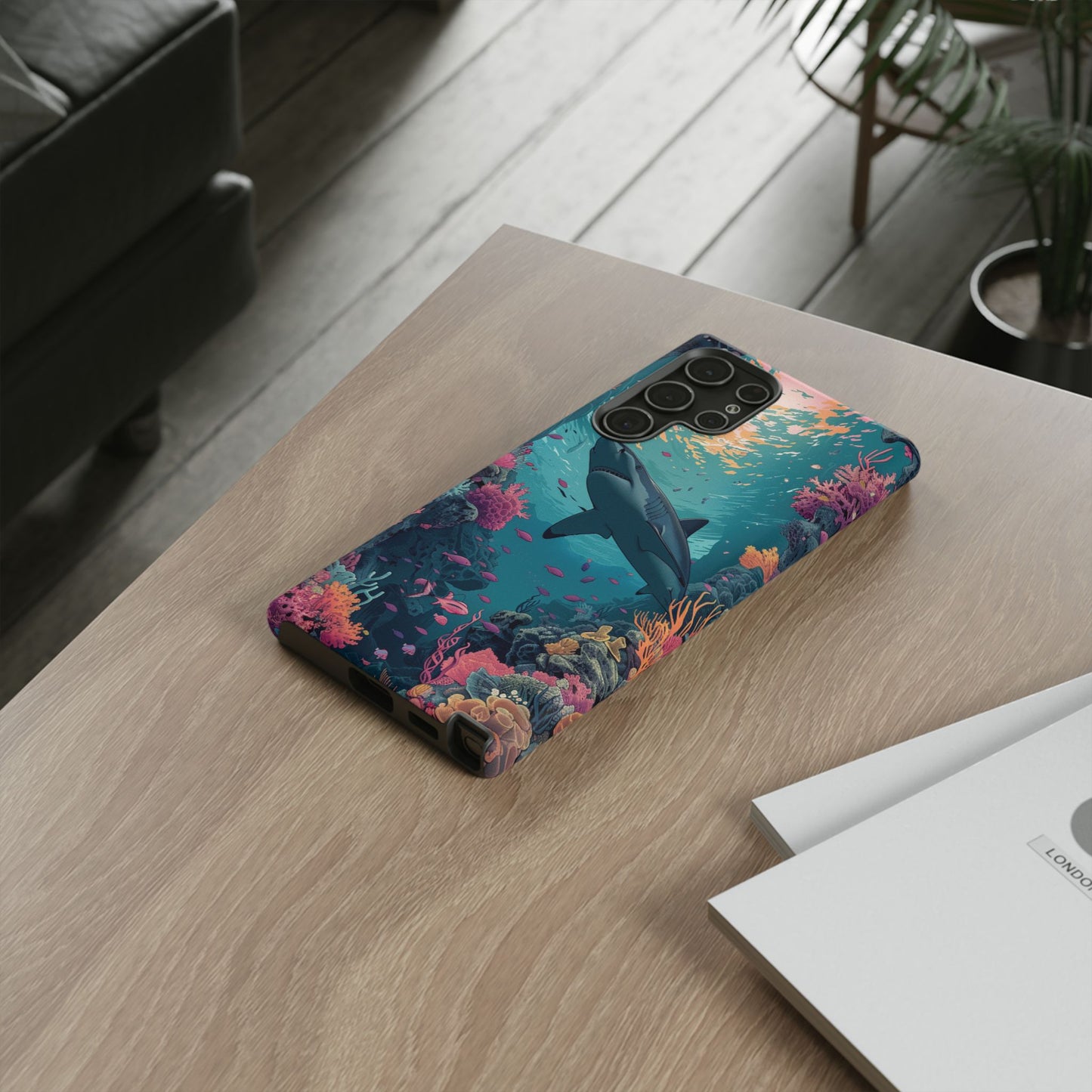 Ocean Shark Coral Reef iPhone Case