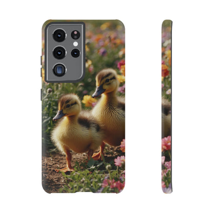 Charming Ducklings in Floral Garden - Samsung Galaxy Case