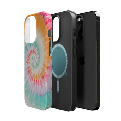 Pastel Tie-Dye MagSafe iPhone Case – Soft Colors & Magnetic Functionality