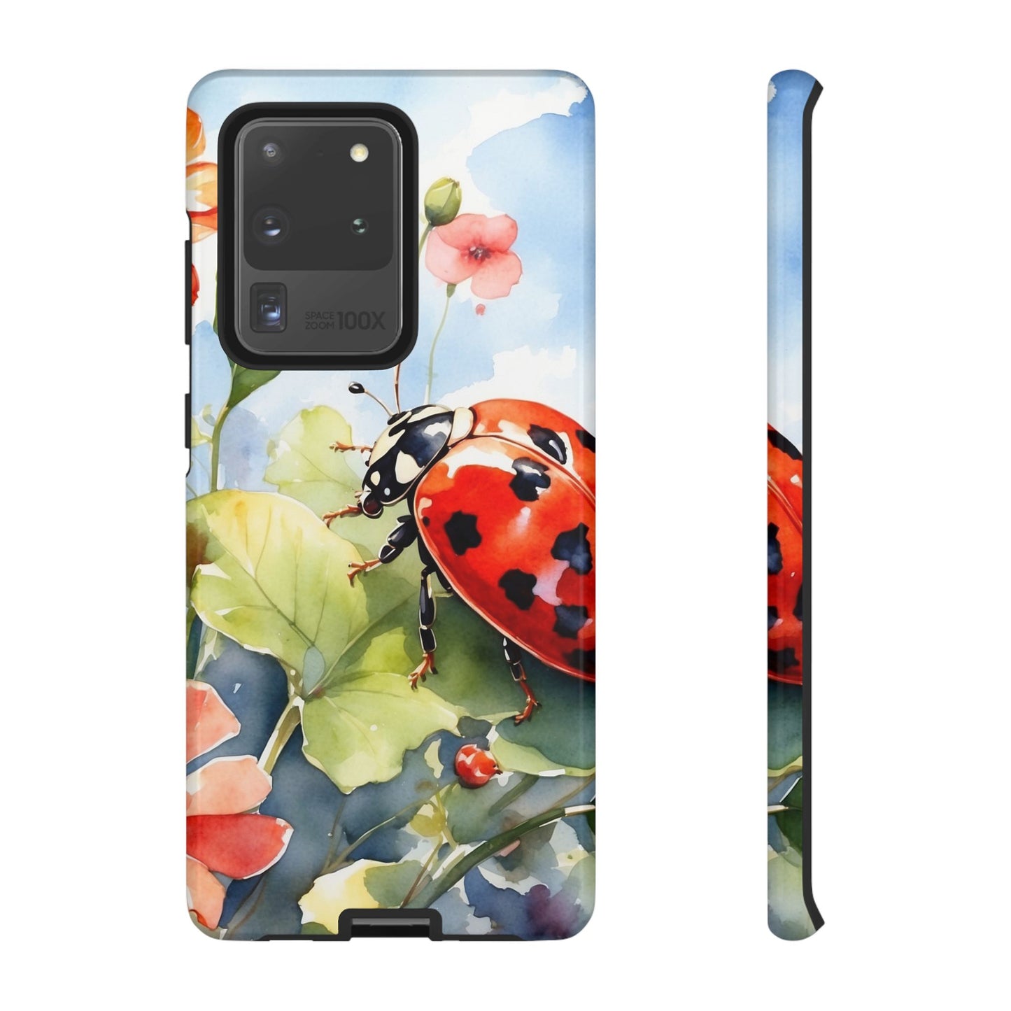 Watercolor Ladybug & Poppy Fields - Samsung Galaxy Case