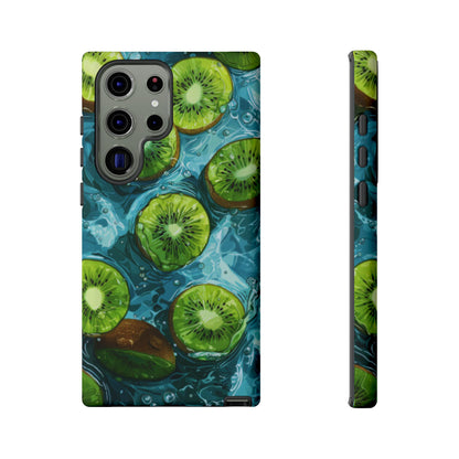 Tropical Kiwi Splash Samsung Galaxy Case – Tough Dual - Layer, Vibrant Summer Design - BOGO Cases