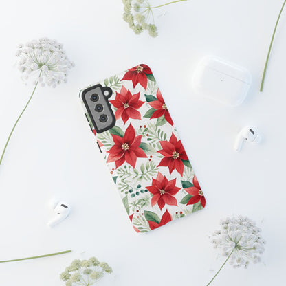 Festive Poinsettia Holiday Pattern – Samsung Galaxy Series Case