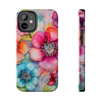 Vibrant Watercolor Floral Garden - iPhone Series Case