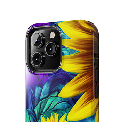 Purple & Gold Sunflower Dream - iPhone Series Case