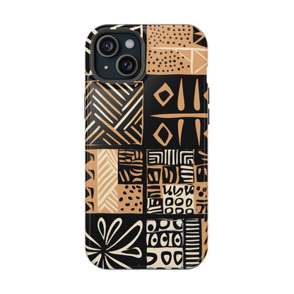 Tribal Geo-Pattern MagSafe Case – Bold Ethnic Design