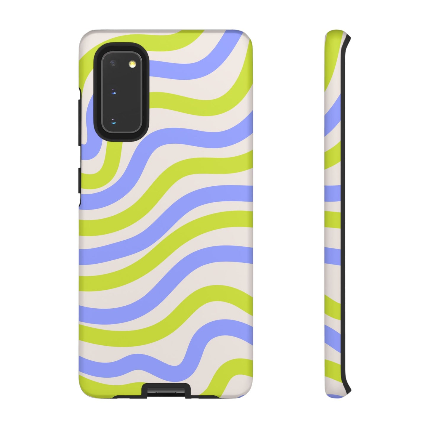 Neon Wave Samsung Galaxy Case – Bold Dual-Layer Protection with 70s-Inspired Vibe