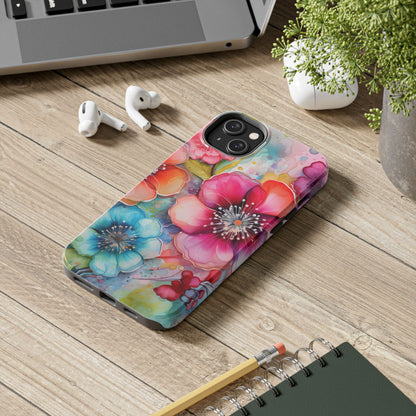 Vibrant Watercolor Floral Garden - iPhone Series Case