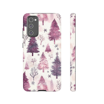 Winter Wonderland Purple Christmas Trees –Samsung Galaxy Series Case