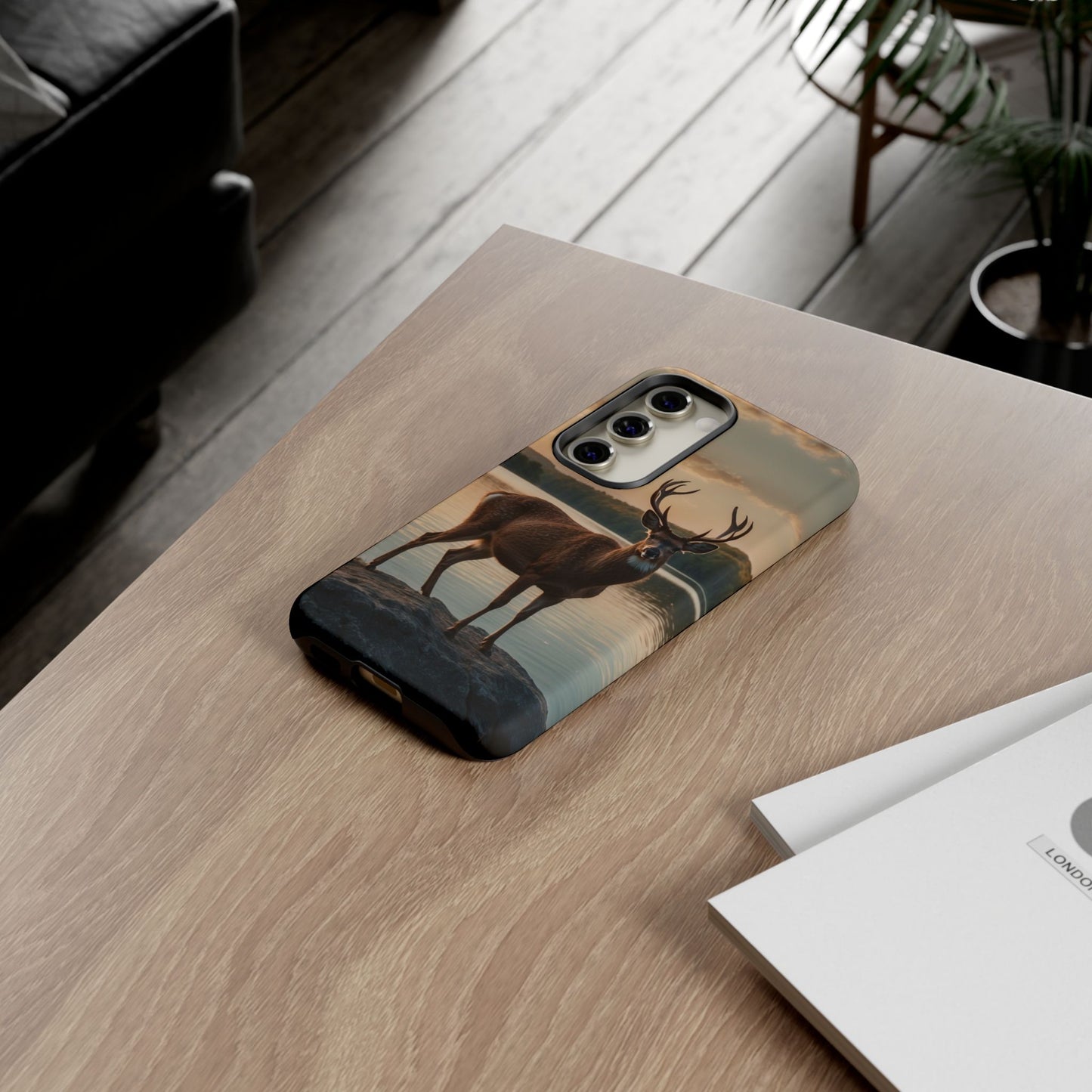 Majestic Stag at Sunset – iPhone Case