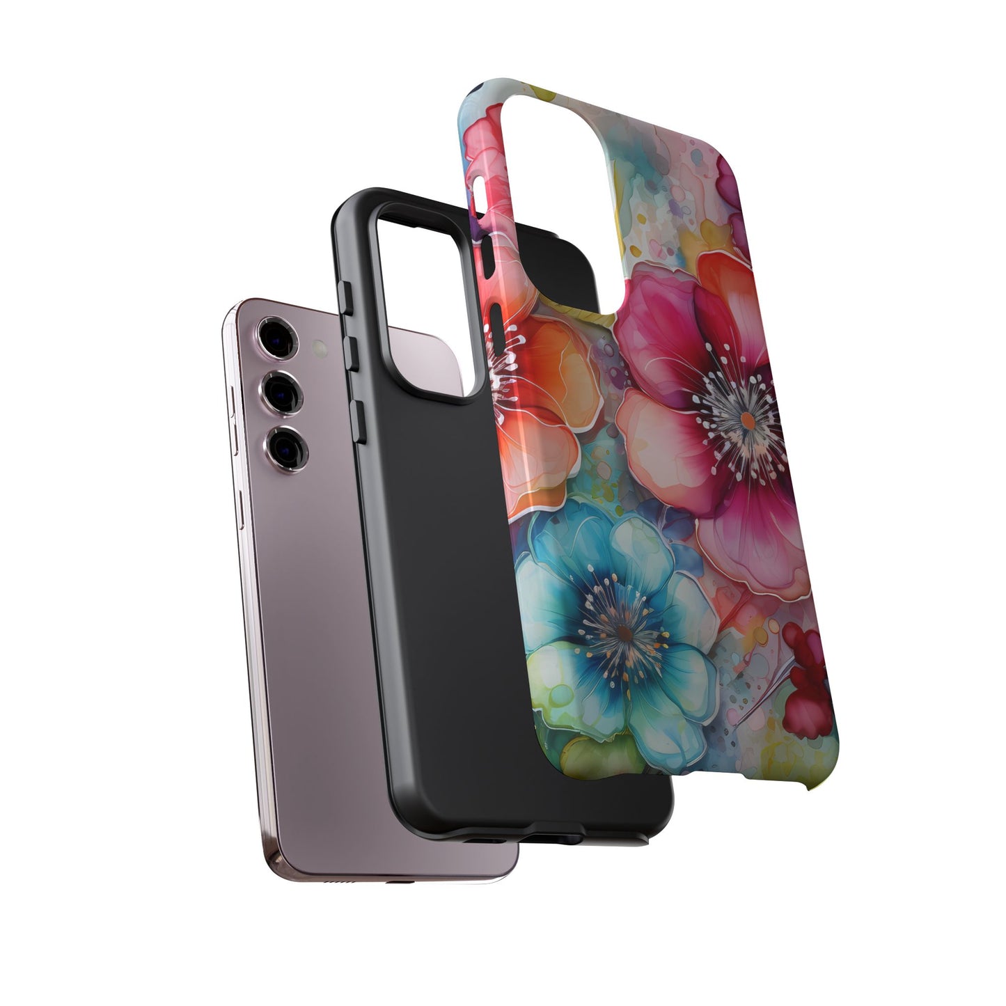 Vibrant Watercolor Floral Garden - Samsung Galaxy Series Case