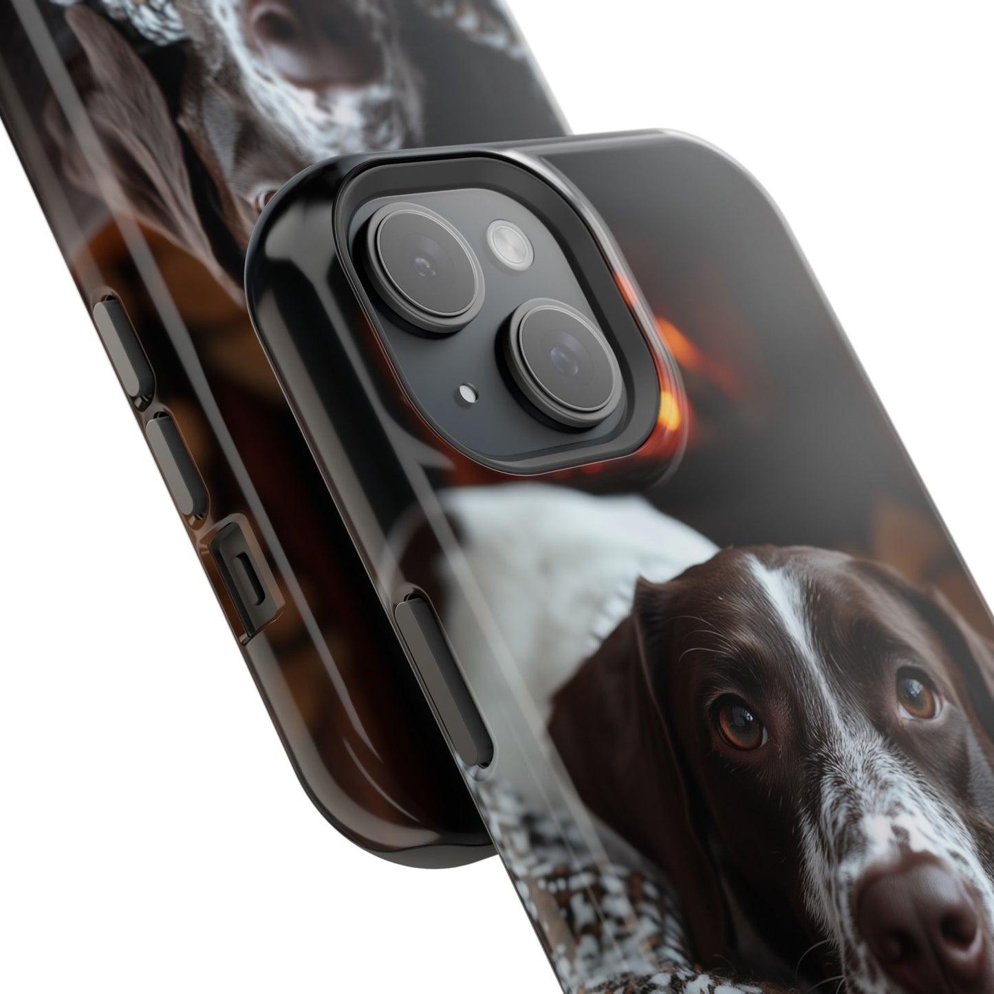 Majestic German Shorthaired Pointer MagSafe iPhone Case – Sunset Prairie Design