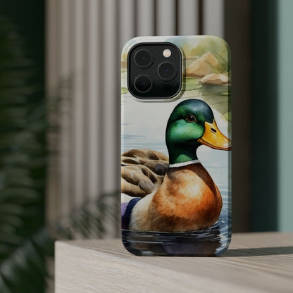 Serene Duck Reflection - MagSafe iPhone Case