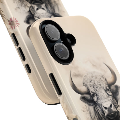 Rustic Cow Case | Floral Western Farmhouse Design