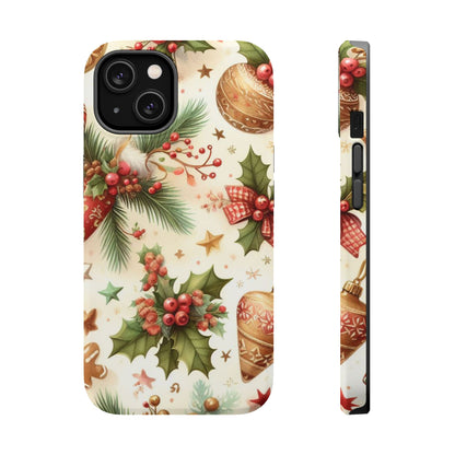 Classic Christmas Stocking & Ornaments Pattern – iPhone Series Case