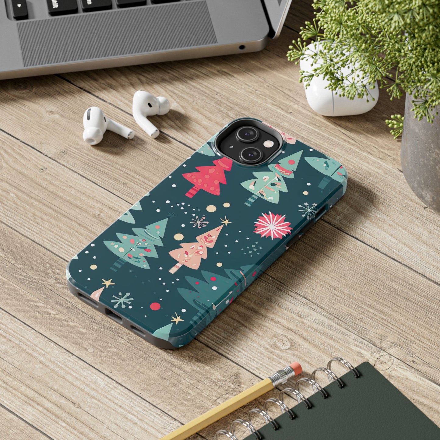 Whimsical Christmas Trees - iPhone Series Case