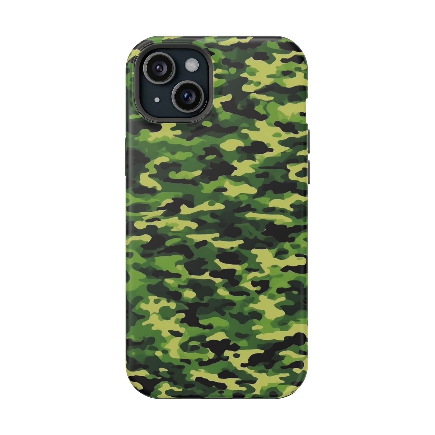 Green Woodland Camouflage – MagSafe iPhone Case, Slim and Shockproof