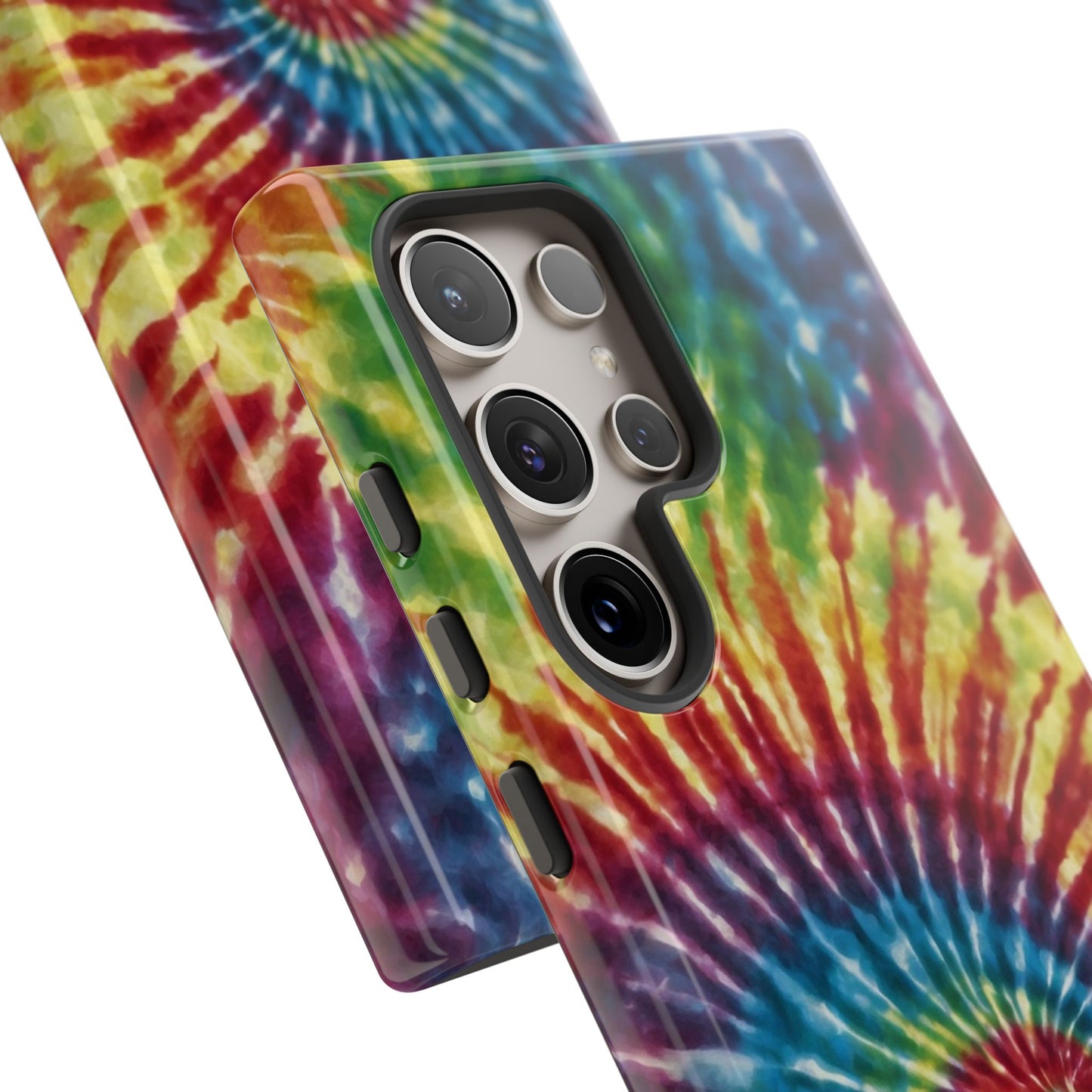 Colorful Retro Tie-Dye Samsung Galaxy Case – Spiral Rainbow Design