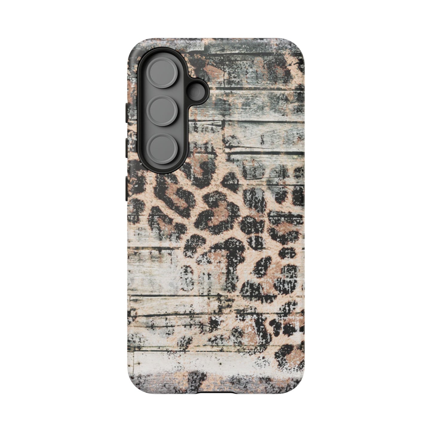Rustic Leopard Wood Print - iPhone Series Case