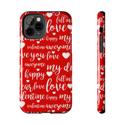 Valentine Words Pattern – iPhone Case