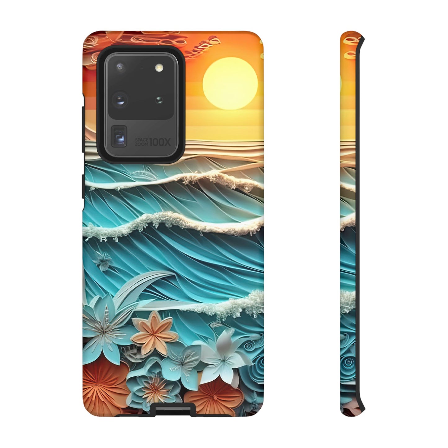 Tropical Sunset Paper Art Ocean – Samsung Galaxy Series Case