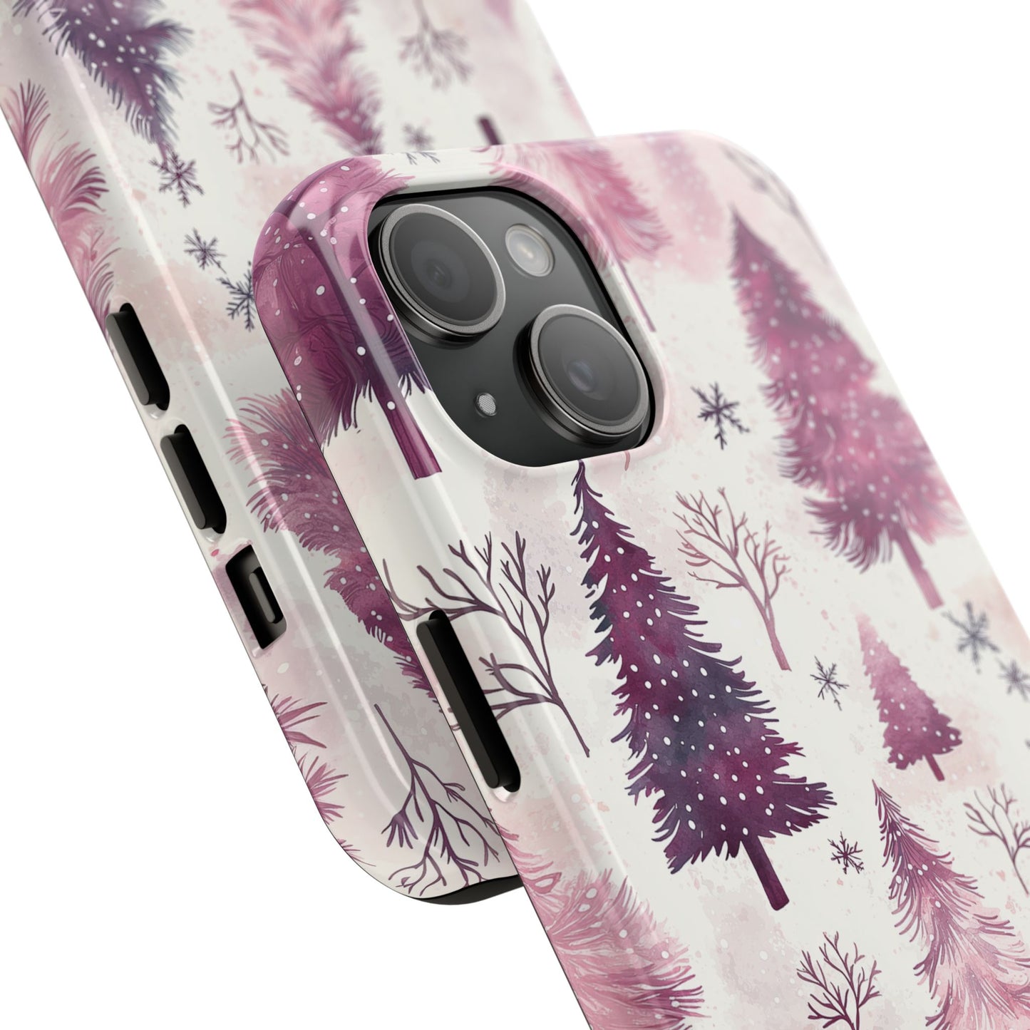 Winter Wonderland Purple Christmas Trees – iPhone Series Case