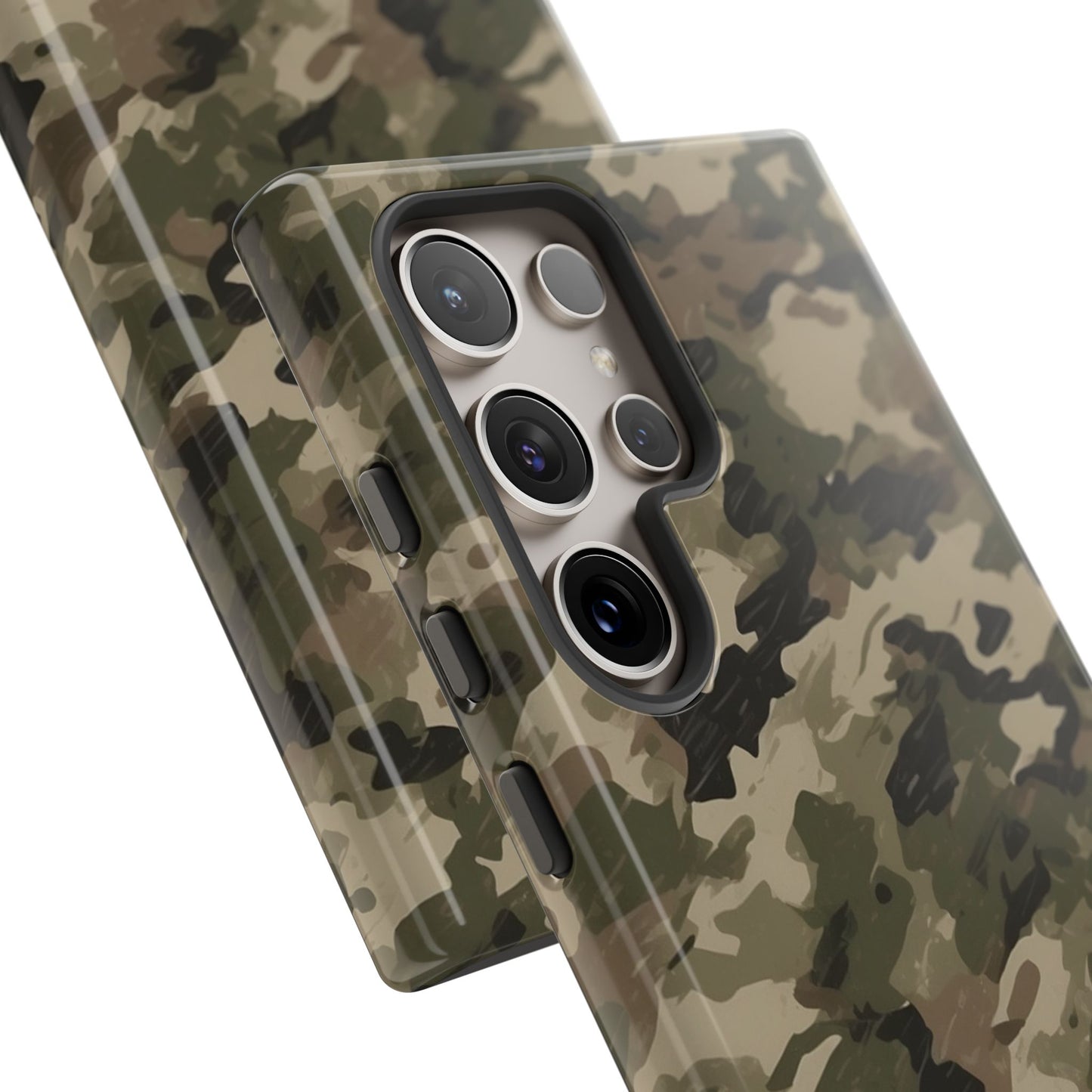 Classic Light Brown Camouflage – Premium Samsung Galaxy Case, Rugged and Stylish