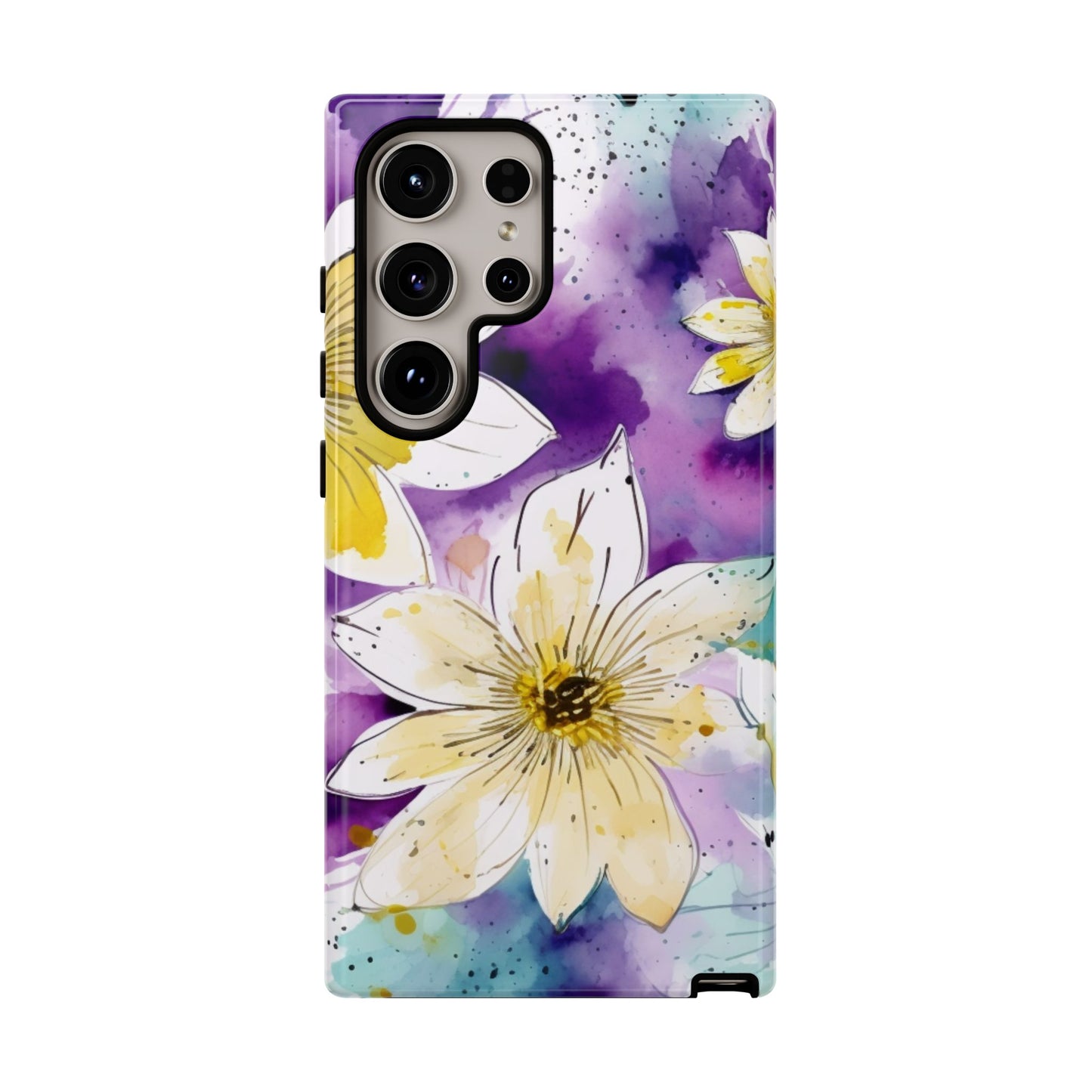 Abstract Floral Watercolor Splash - Samsung Galaxy Series Case