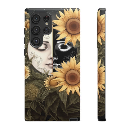 Sunflower Moon and Stars Samsung Galaxy Case – Ethereal Art Design