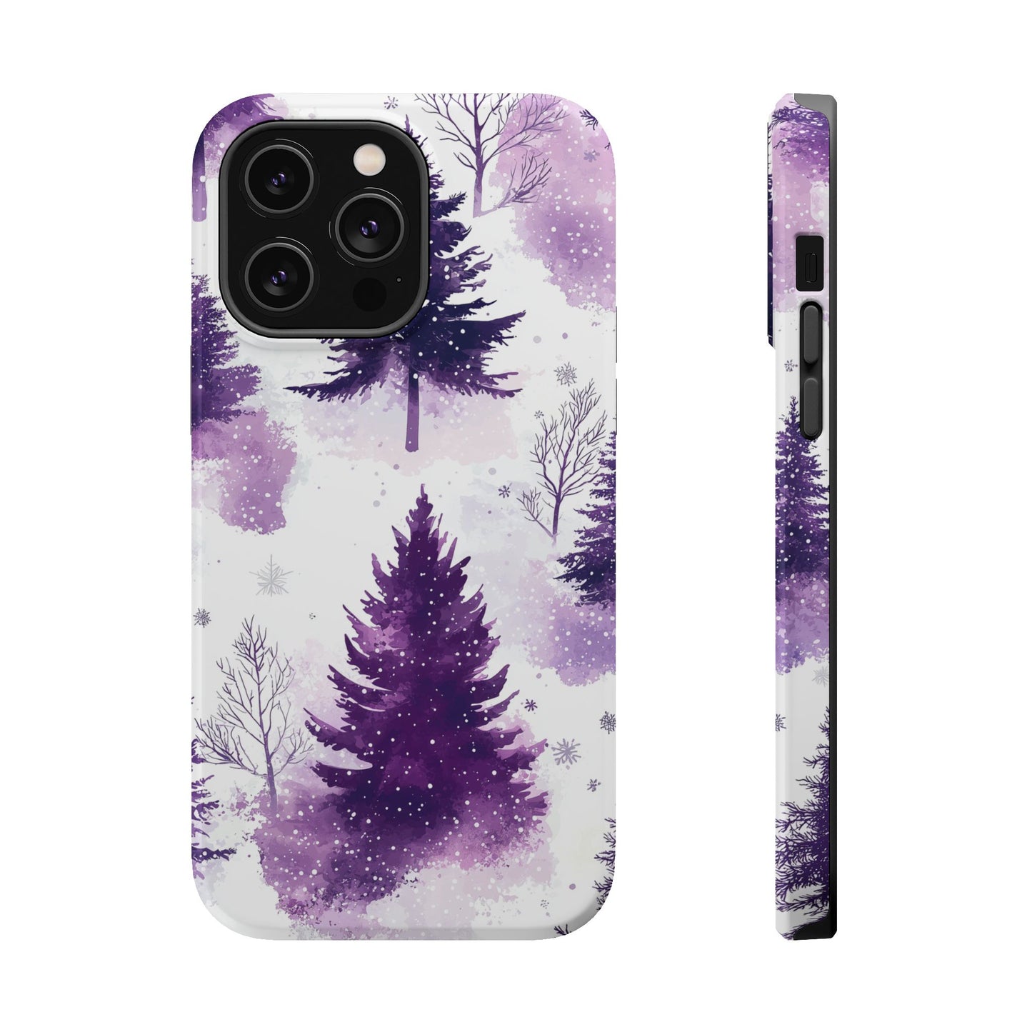 Purple Snowy Forest - MagSafe iPhone Series Case