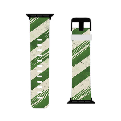 Green Stripes  Apple Watch Band