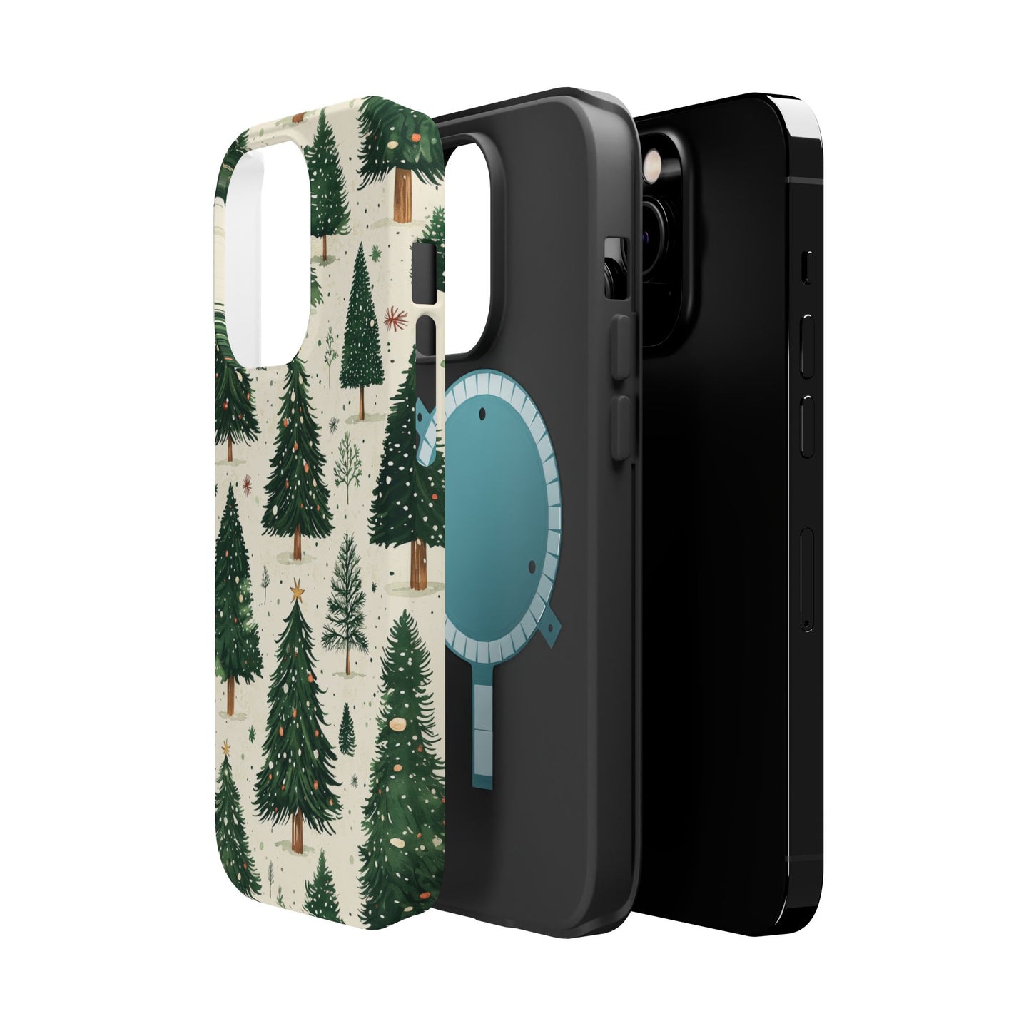 Festive Christmas Tree Forest Pattern – MagSafe iPhone Series Case