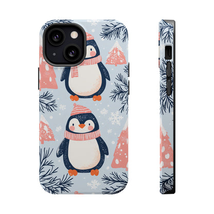 Penguin in Winter Wonderland MagSafe iPhone Case