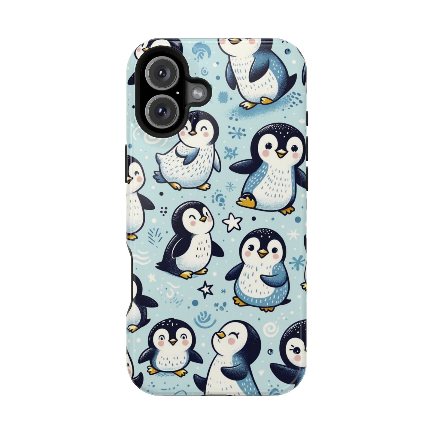 Cute Penguin Parade iPhone Case