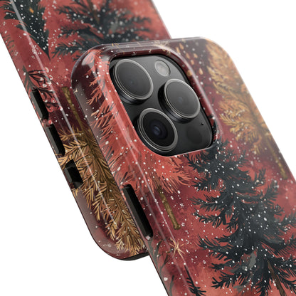 Rustic Red Winter Forest - iPhone Series Case