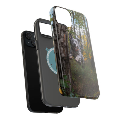 Happy Forest Dog MagSafe iPhone Case – Nature-Inspired Protective Cover