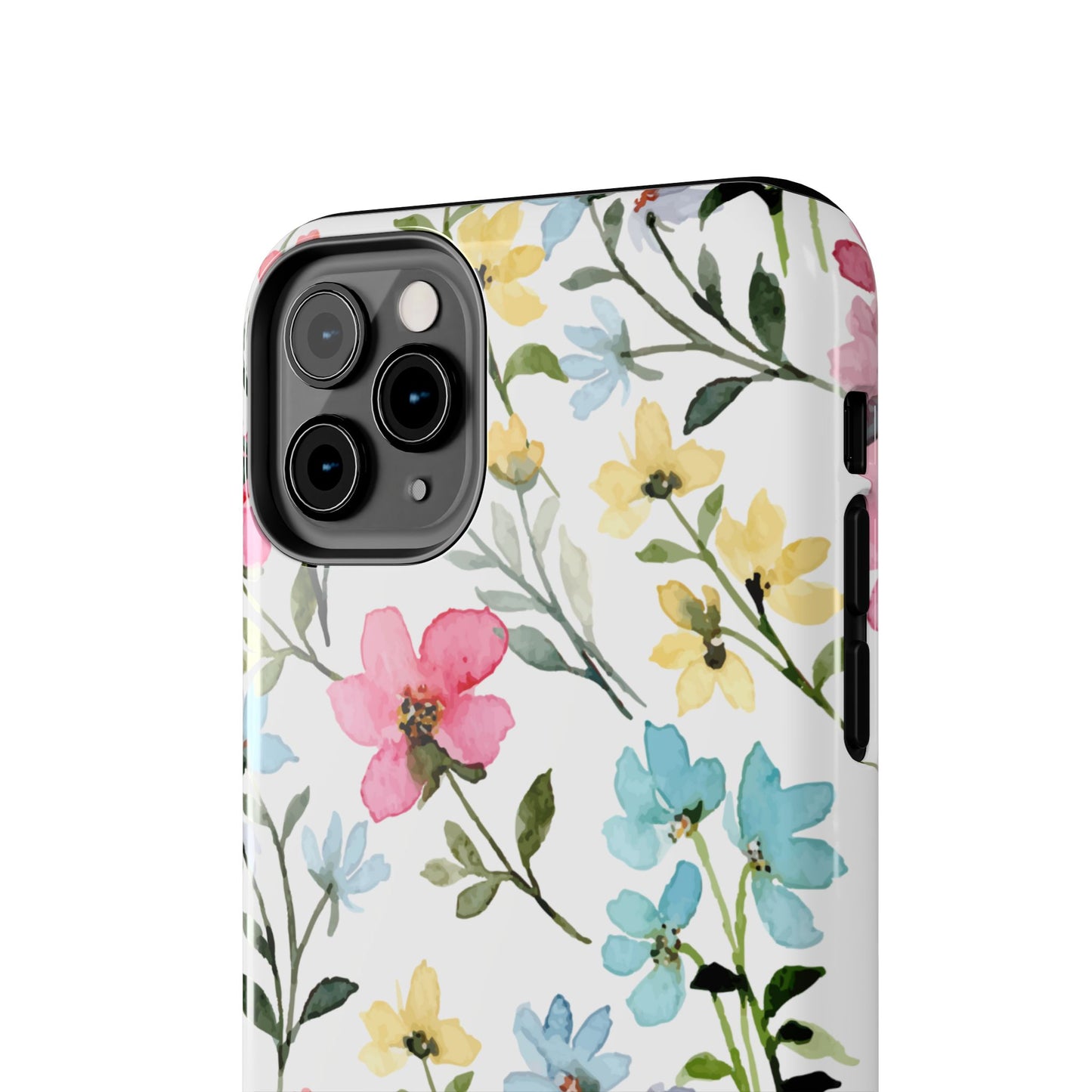 Watercolor Floral Bliss – iPhone Series Case with Pastel Flower Design