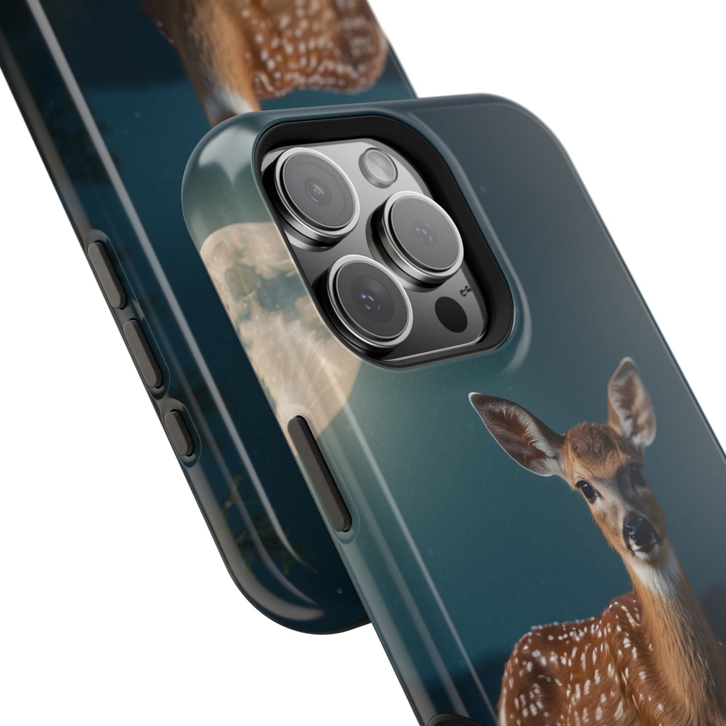 MagSafe-Compatible iPhone Case – Mystic Fawn Under the Moonlit Sky