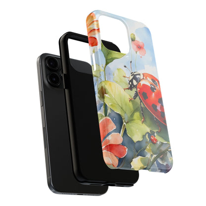 Watercolor Ladybug & Poppy Fields - iPhone Series Case