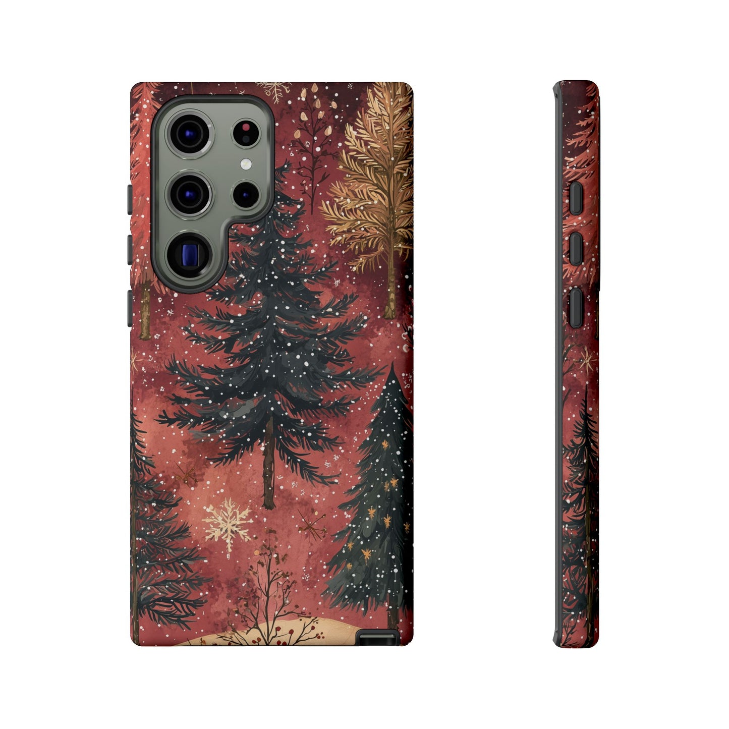 Rustic Red Winter Forest - Samsung Galaxy Series Case