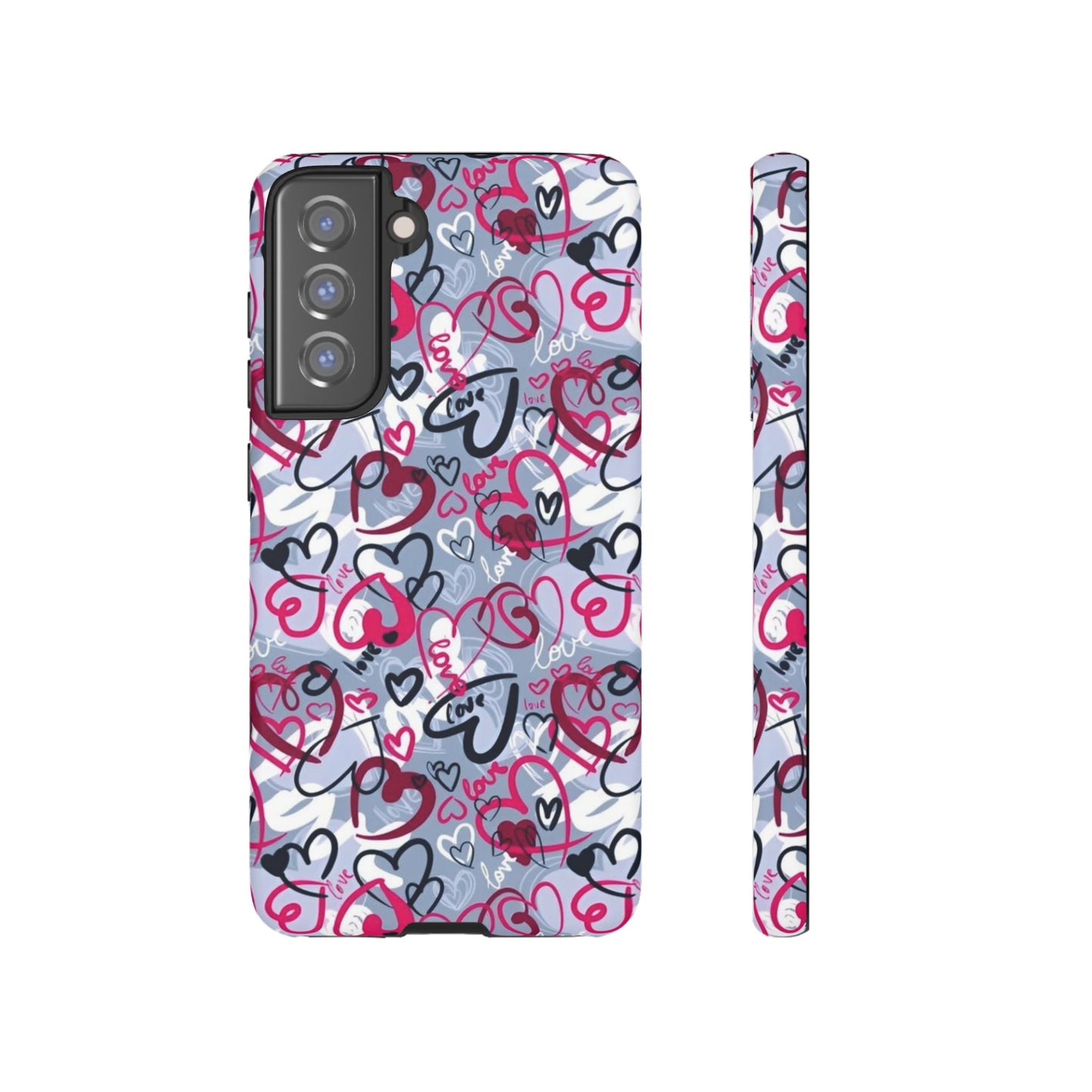 Graffiti Love Hearts Samsung Galaxy Case