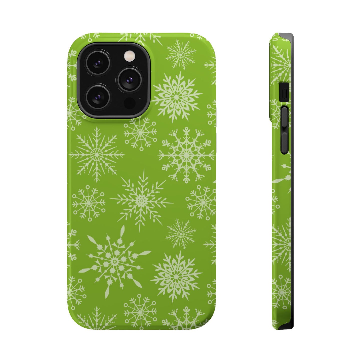 Green Snowflake Pattern – MagSafe iPhone Series Case