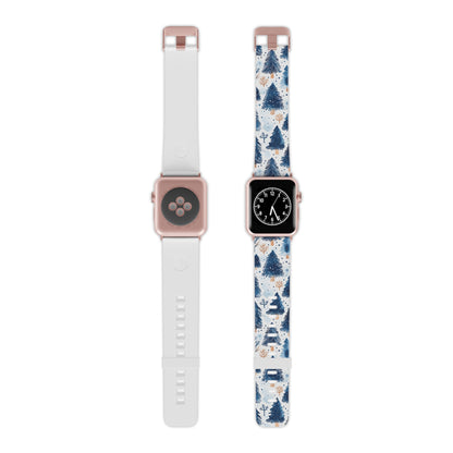 Winter Forest Watercolor Apple Watch Band