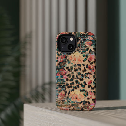 Rustic Floral Leopard - MagSafe iPhone Series Case