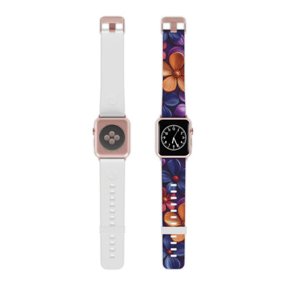 Bold Floral 3D Apple Watch Band