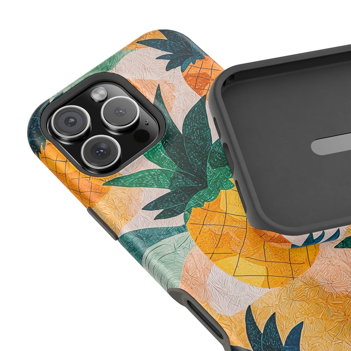 Tropical Pineapple MagSafe iPhone Case – Vibrant Fruit Design, Tough Dual-Layer Protection