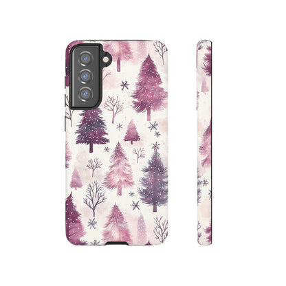 Winter Wonderland Purple Christmas Trees –Samsung Galaxy Series Case